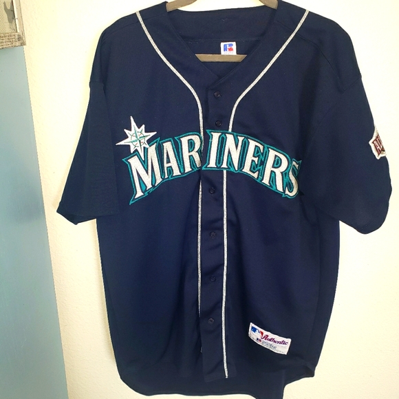 Size 48 - Vintage Seattle Mariners 2001 All Star Game Russell Athletic Jersey - Picture 1 of 7